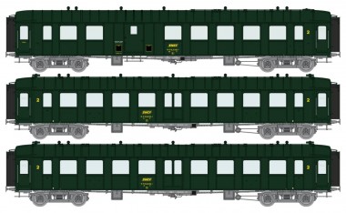 REE Modeles VB-386 SNCF Personenwagen-Set 3-tlg. Ep.4 