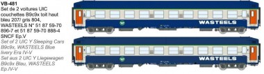 REE Modeles VB-481 Wasteels Schlafwagen-Set 2-tlg. Ep.4/5 