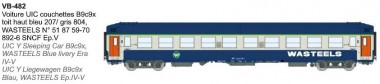 REE Modeles VB-482 Wasteels Schlafwagen UIC Ep.4/5 