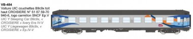 REE Modeles VB-484 SNCF Schlafwagen UIC Ep.4/5 