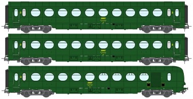 REE Modeles VB-500 SNCF Personenwagen-Set 3-tlg. Ep.4 