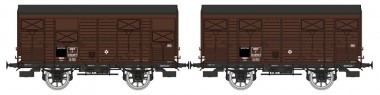 REE Modeles WB-739 SNCF gedeckte Güterwagen-Set 2-tlg Ep.3b 