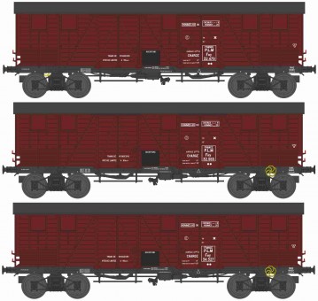 REE Modeles WB-907 PLM Güterwagen-Set 3-tlg TP Ep.2 
