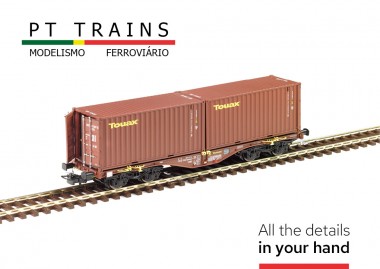 PT Trains PT100202 TOUAX Containerwagen Sgmmnss Ep.6 