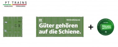 PT Trains PT190018 DB CARGO 20' Container - WirSindGüter 