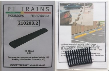 PT Trains PT210203.2 Parkplatzabsperrungen für PKW (schwarz) 