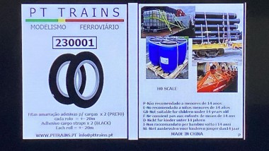 PT Trains PT230001 Spanngurtel x 2 (schwarz) 