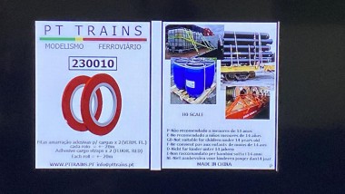 PT Trains PT230010 Spanngurtel x 2 (fluor rot) 