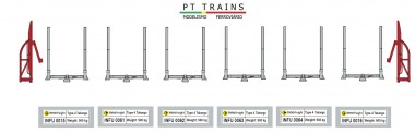 PT Trains PT800001 Set de 6 Rungen + 2 Schütze INNOFREIGHT  