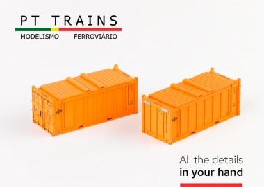 PT Trains PT820804 Set 2x Container 20´OT DP andere Nummer 