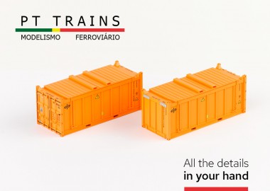 PT Trains PT820806 Set 2x Container 20´OT DP andere Nummer 