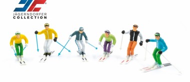 Jägerndorfer JC54400 6 Figuren stehend mit Skistöcken 