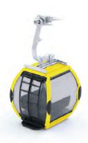Jägerndorfer JC82002 Seilbahn Kabine Omega IV/8 gelb
  
