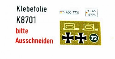 NPE NZ22335 Decalbogen für BW-Schützenpanzer 