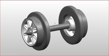 NPE NZ33251 Doppelspeichenradsatz grau, 10 mm 