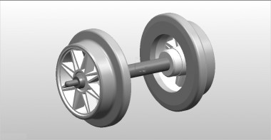 NPE NZ33259 Doppelspeichenradsatz grau, 11 mm 
