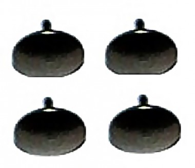 NPE NZ55302 Puffer schwarz unbedruckt 4 St. 