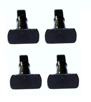 NPE NZ55303 TT Puffer schwarz unbedruckt eckig 4St. 