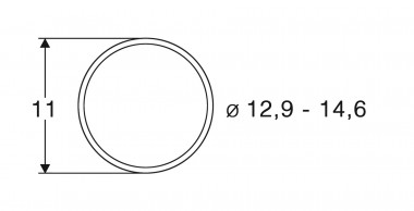 Roco 40070 Haftreifen 12,9 - 14,6 mm 10 St. 