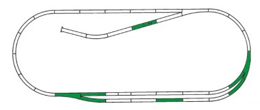 Roco 42011 Gleisset C ROCO-LINE mit Bettung 