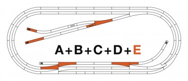 Roco 42023 Gleisset E ROCO-LINE mit Bettung 