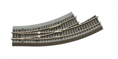 Roco 42560 Bogenweiche links BWL 2/3 mit Bettung 