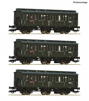 Roco 6200100 PKP Personenwagen 3achs. Set 3tlg. Ep.4 