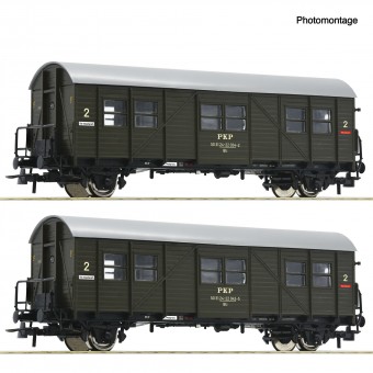 Roco 6200195 PKP 2er Set Behelfspersonenwagen Ep.4 