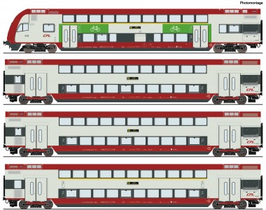 Roco 6210148 CFL Doppelstockwagen Set 3tlg. Ep.6 