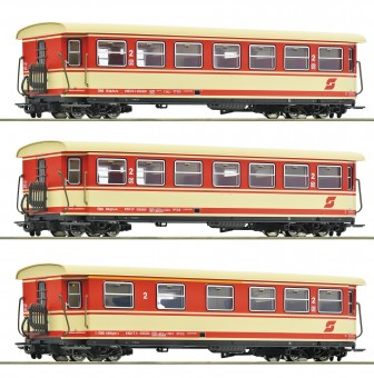 Roco 6240004 ÖBB Personenwg. Set 3tlg. Ep.6 H0e 