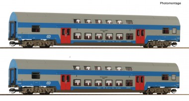Roco 6280044 CD Doppelstockwagen-Set 2-tlg Ep.5 