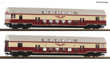 Roco 6280045 DR Doppelstockwagen-Set 2-tlg Ep.4 