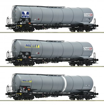 Roco 6600091 MILLET 3-tlg. Set: Kesselwagen Ep.6 