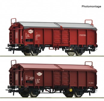 Roco 6600116 MAV 2er Set Schiebedachwagen Ep.4 