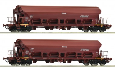 Roco 6600125 DR Schwenkdachwagen Tadsy Set 2tlg. Ep.4 