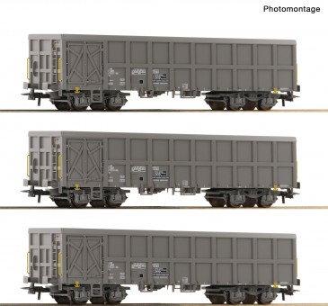 Roco 6600203 SNCF off. Güterwag. Fas Set 3tlg. Ep.5/6 