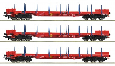 Roco 6600219 ÖBB 3er Set Rungenwagen Rs Ep.6 