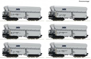 Roco 6600220 GATX 6-tlg. Set: Selbstentladewagen Ep.6 