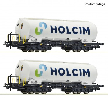 Roco 6600233 Holcim 2-tlg. Set: Silowagen Ep.6 