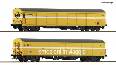 Roco 6600243 Wascosa 2-tlg. Set: Paket-Postwagen Ep.6 