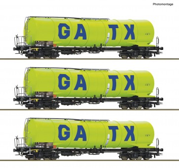 Roco 6600277 GATX 3-tlg. Set: Kesselwagen Ep.6 