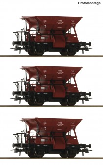 Roco 6600283 ÖBB 3-tlg. Set: Talbot-Schotterwagen Ep. 