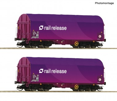 Roco 6680024 Railrelease Schiebeplanenwagen-Set Ep.6 