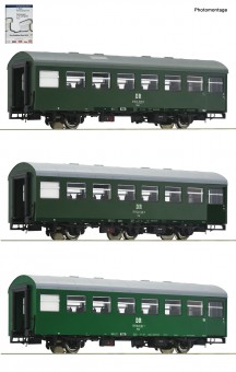 Roco 74071 DR Personenwagen-Set 3-tlg. Ep.4 