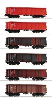 Roco 75858 DBAG Display Off.Güterwagen 6-tlg Ep.5/6 