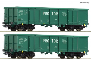 Roco 77032 PROTOR Set Offene Güterwagen Ep.6 