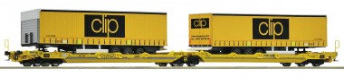 Roco 77405 CLIP Doppeltaschen-Wagen T3000e Ep.6 