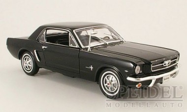 Welly WEL12519H-sw Ford Mustang Coupe schwarz 