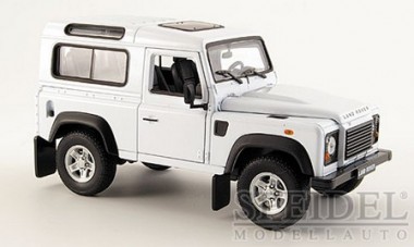 Welly WEL22498ws Land Rover Defender weiß 