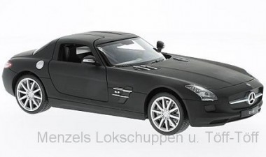 Welly WEL24025MATTBLACK MB SLS AMG (C197) matt-schwarz 